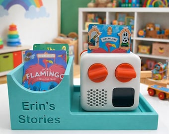 Soporte de carga y tarjetero Yoto Mini personalizado / Base impresa en 3D con almacenamiento para tarjetas