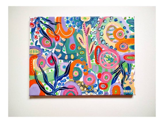 Show Me Mars Canvas Wall Decor Prints - Colorful Half Circle (styles > Abstract art) - 40x26 in