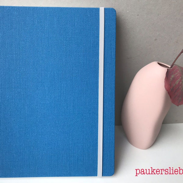 Dein Notizbuch | Reisetagebuch | Tagebuch | Skizzenbuch | Kochbuch | Notebook | Sketchbook | Diary A5 +  in Blau