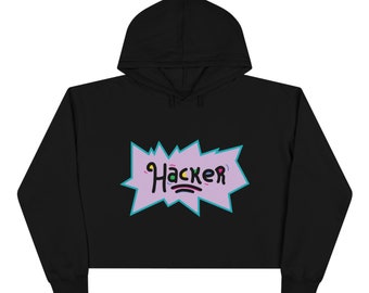 Hacker Crop Hoodie