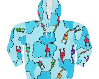 Aliens Unisex Pullover Hoodie (AOP)