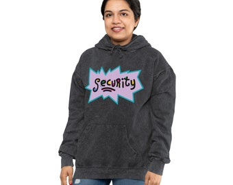 Security Unisex Mineral Wash Hoodie