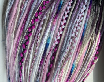 Hippie dreads, Mix of full set dreadlocks, Burning man accessories, Rainbow de dreads, Hair accessories, Dreads extension, Crochet dreads