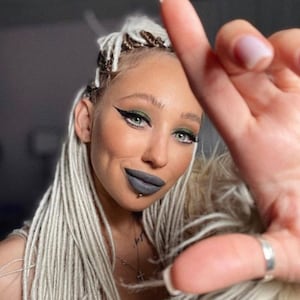 Rastas de conjunto nevado, Rastas clásicas lisas blancas, Rastas DE, Rastas blancas, Rastas finas, extensión de rastas, Accesorios para el cabello