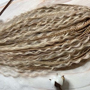 Braids with waves, Dreadlock extensions, Pink hair, Blonde braids, Braids extension, Boho style, Double ended braids, Hair extension
