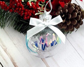 Gepersonaliseerde kerstornament, aangepaste kerstornament, naam kerstornament, gepersonaliseerd balornament, gepersonaliseerde kerstballen