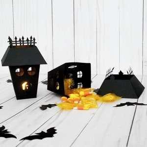 Halloween lantern, Haunted House Lantern, haunted house treat box, haunted house, Halloween gift box, Halloween candy box, Halloween decor