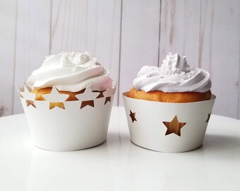 Stars Cupcake Wrappers, Twinkle Twinkle Little Star Party, Galaxy Birthday, Outer Space Party, Galaxy Party, Unicorn Party