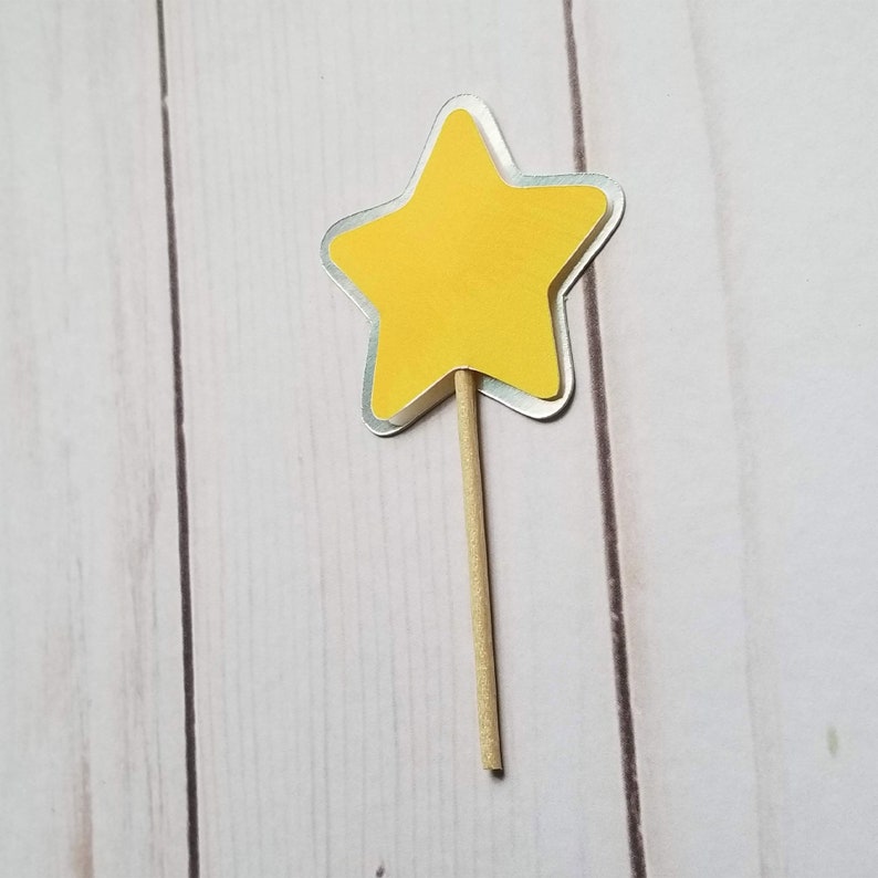 Baby Shower Cupcake Toppers Elephant Cupcake Toppers Star Etsy