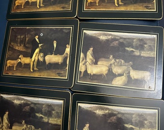 Grands sets de table Lady Clare pour courses de chevaux - vintage