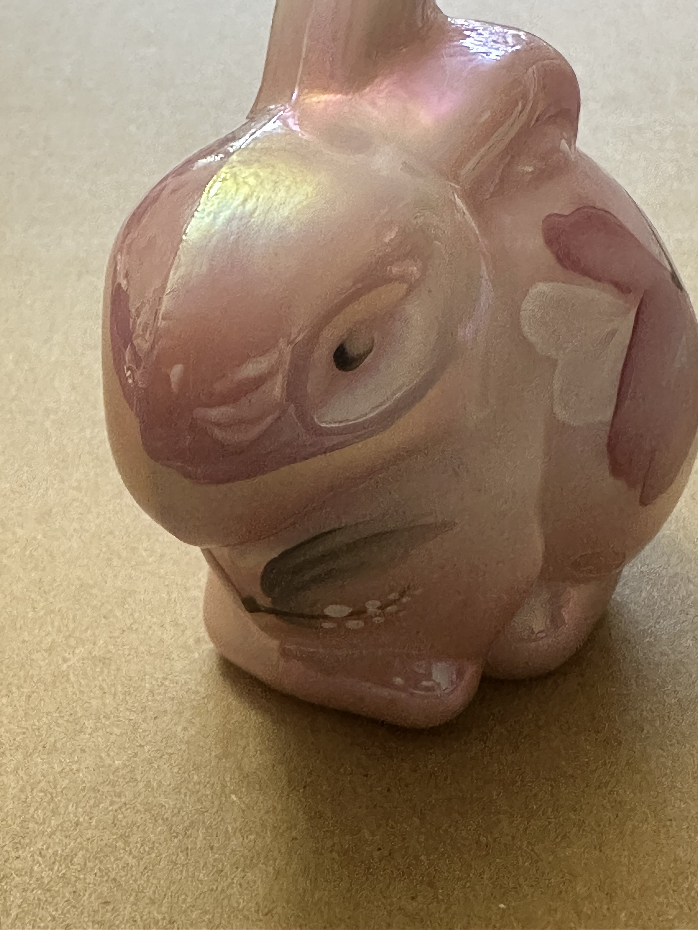 Bunny Rabbit Hand Sign Fenton QVC Exclusive Rabbit / Bunny - Hand Sign - Vintage Glass ...