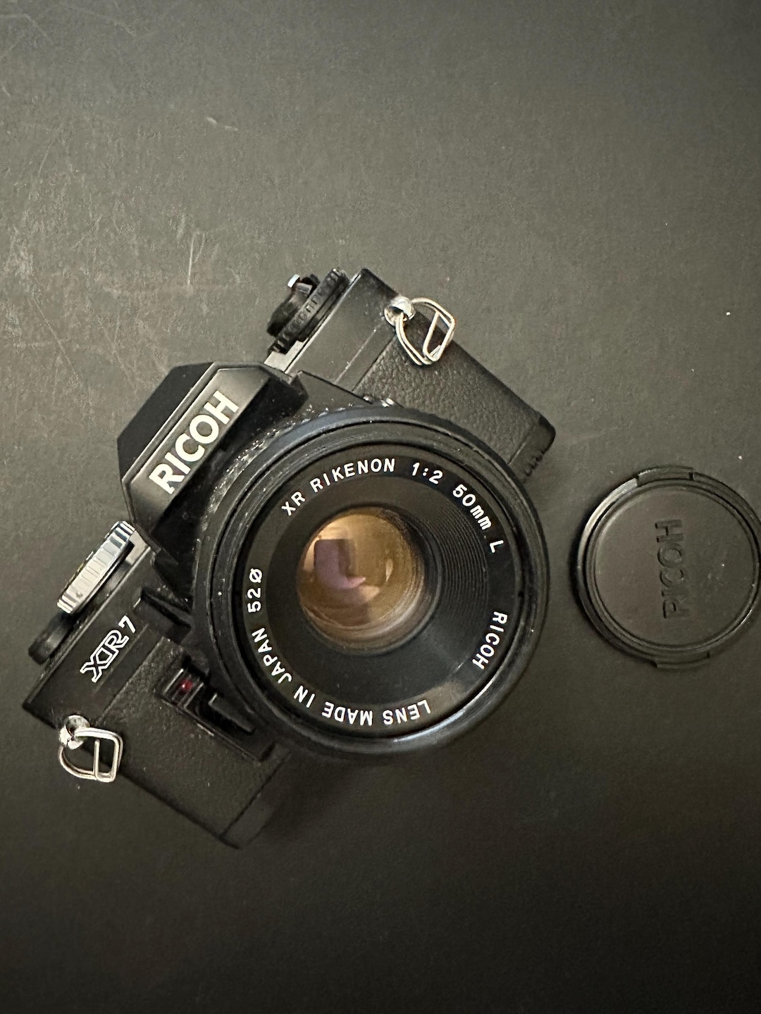 Ricoh Vintage Xr7 Vintage SLR Film Camera With Ricoh 1:2 50mm