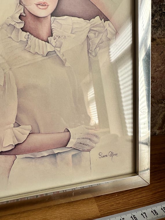 Sara Moon Vintage Small Framed Picture / Printe - Etsy