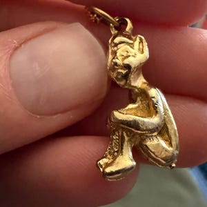 Vintage - Halsband i älv-/kornisk älvstil - guldfärgat / damsmycken