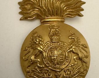 Insignia vintage de gorra de fusileros reales escoceses - Segunda Guerra Mundial