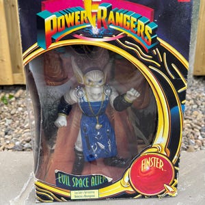 vintage Power Rangers Finster  - Space alien figure boxed