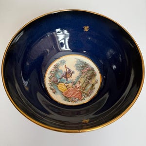 Carlton Ware vintage counting couple large decorative bowl