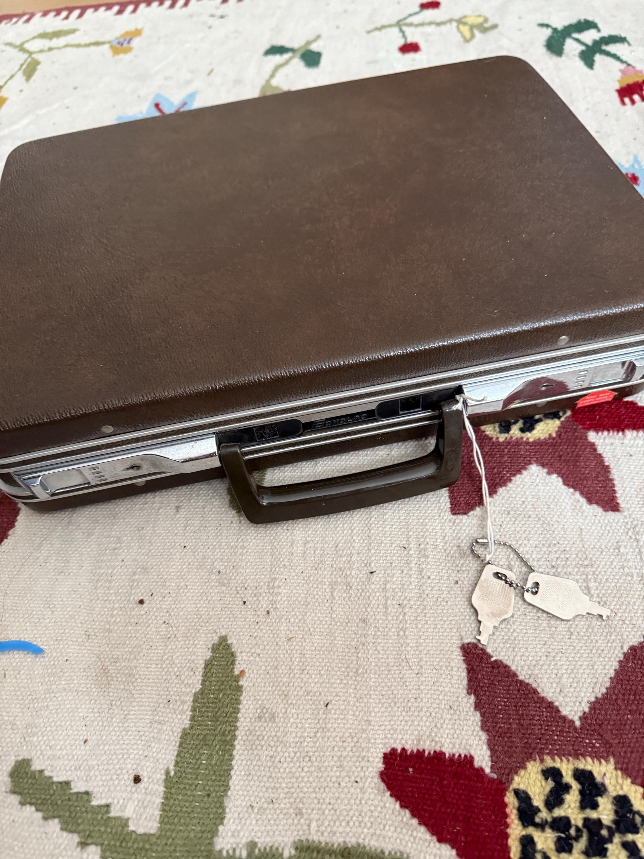 Vintage Echolac Briefcase With Keys - Office Ware - Etsy
