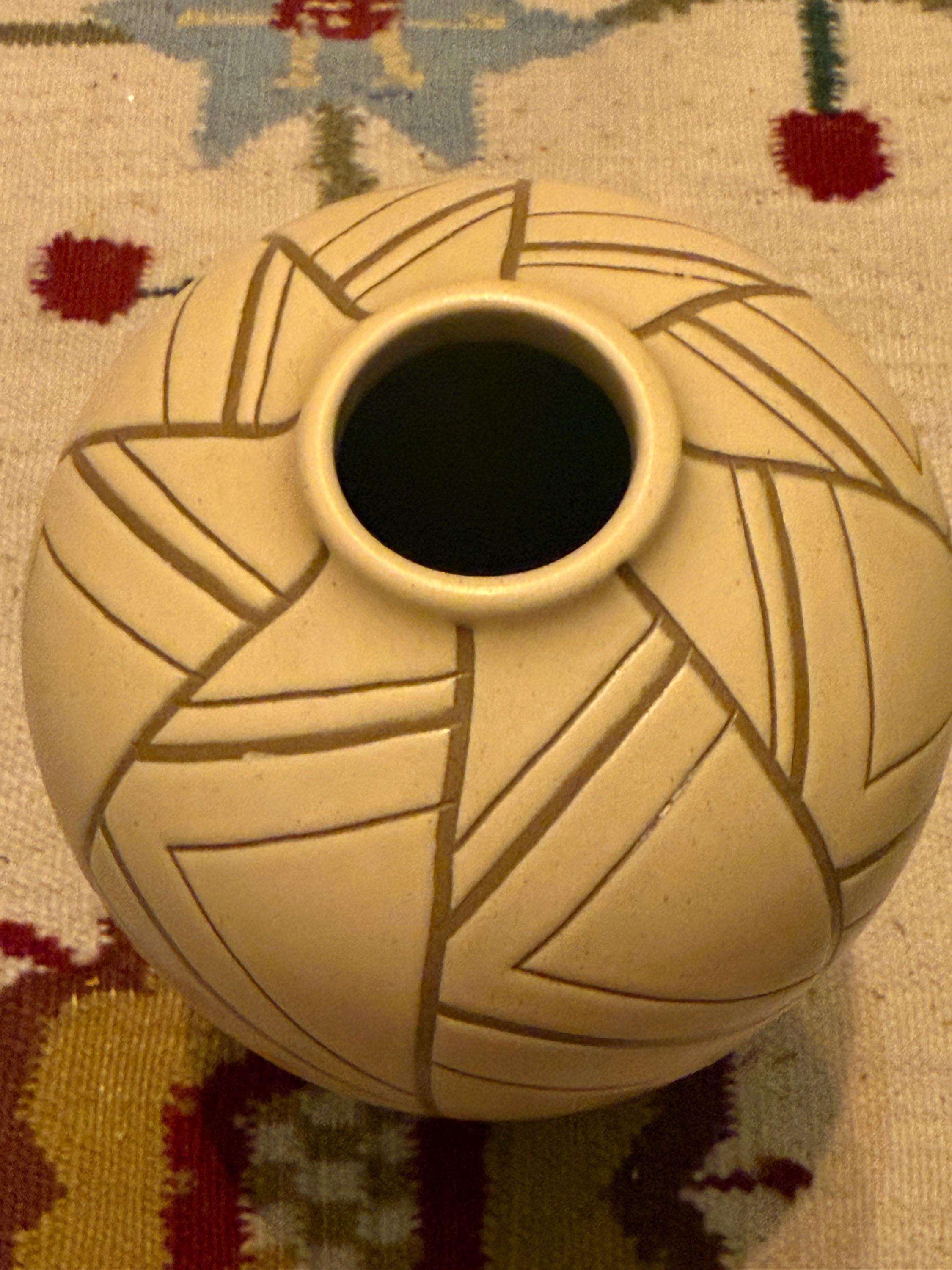 Vintage Denby - Art Deco Zigzag Vase - Etsy UK