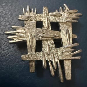 vintage unusual brutalist / Scandinavian ? brooch