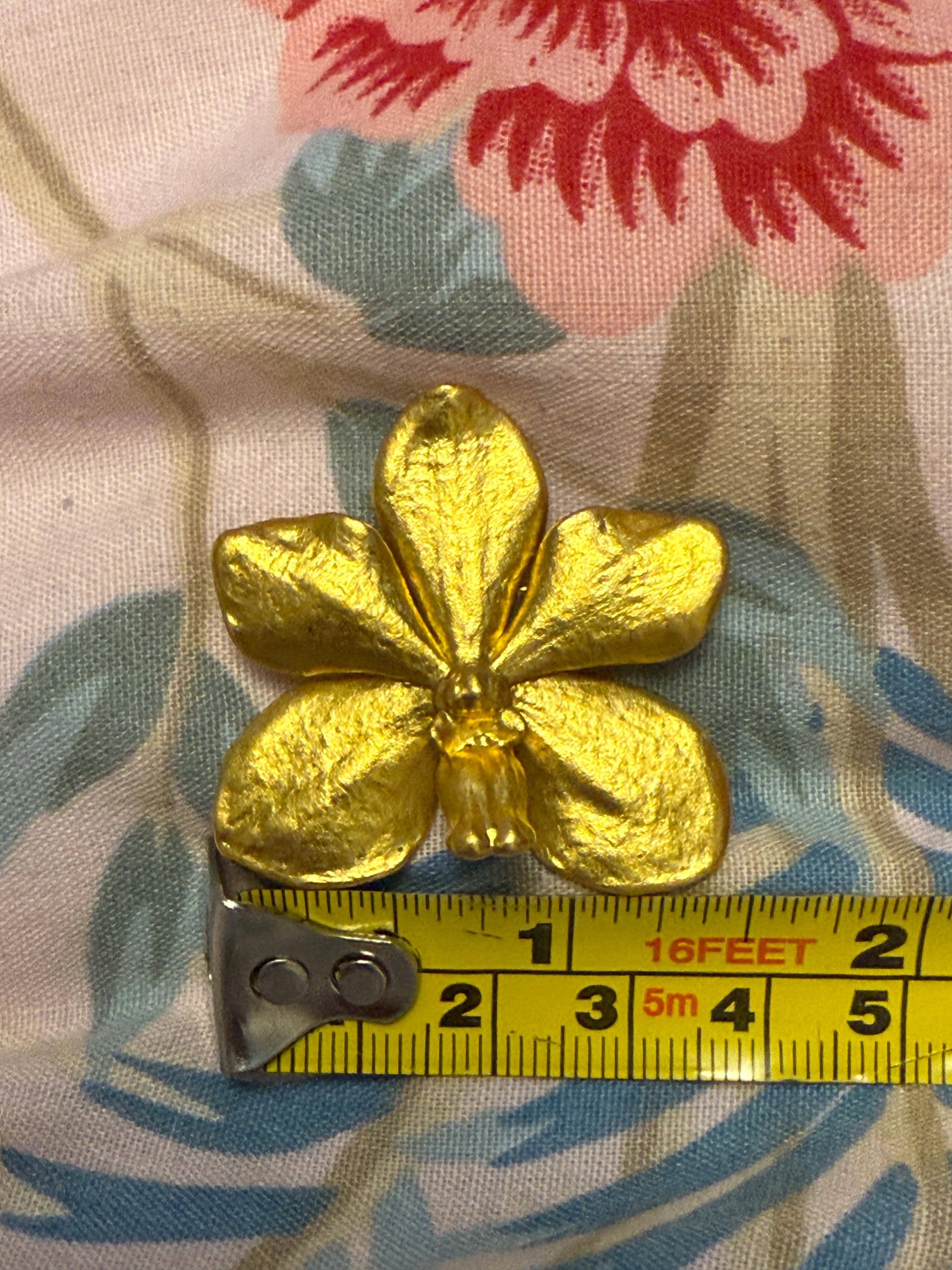 Singapore orchid brooch - Etsy 日本