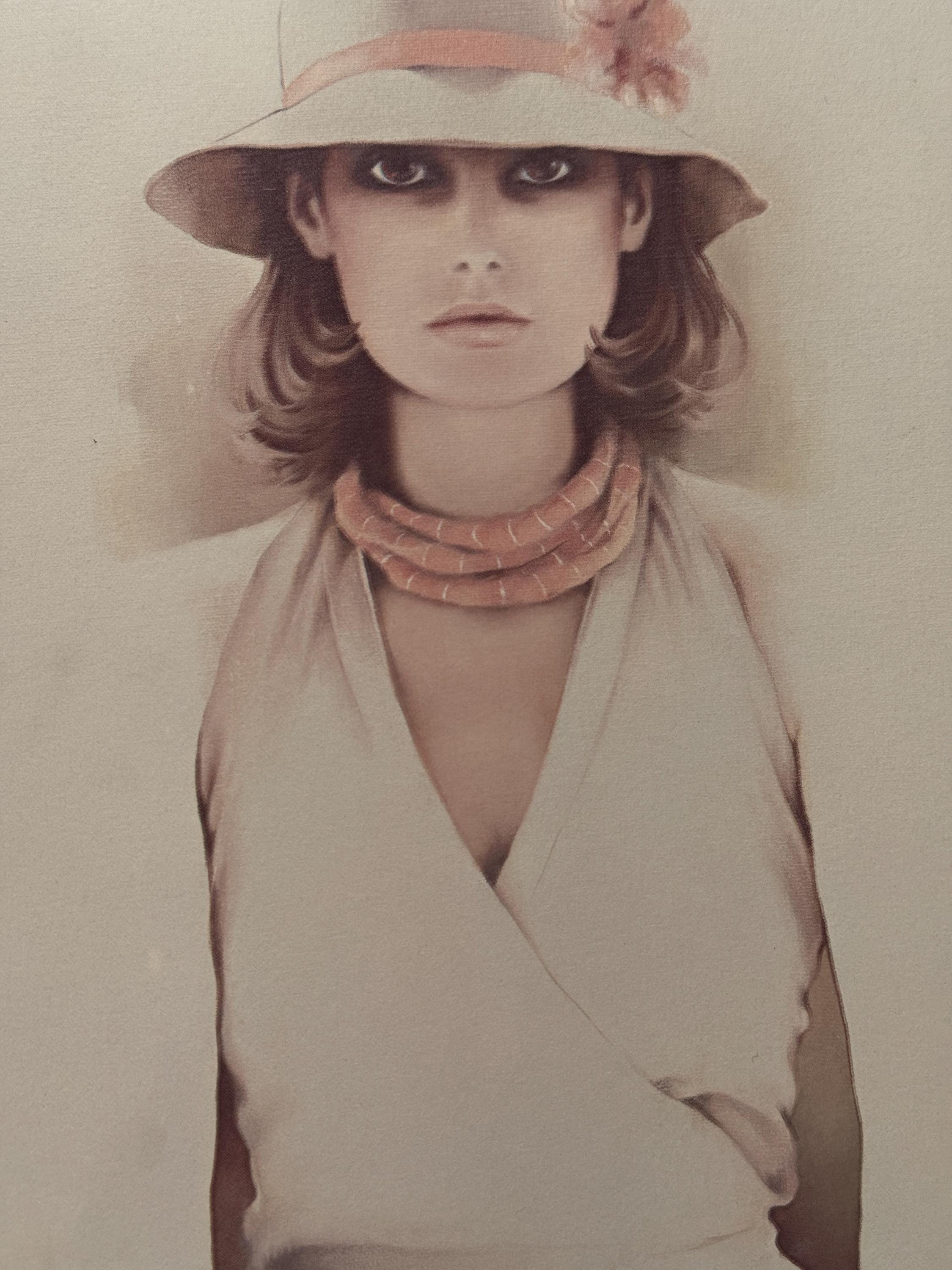 Vintage Sara Moon Print in Frame - No Glass - Etsy
