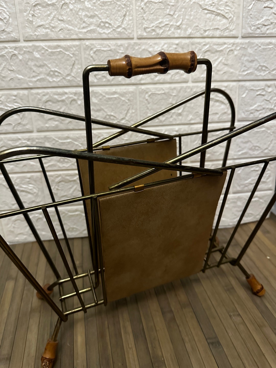 Vintage Mid-century Record / Magazine Rack Display Stand - Etsy