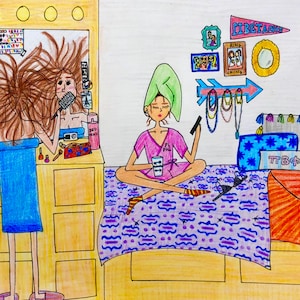 Pi Phi bedroom - 5x7 print