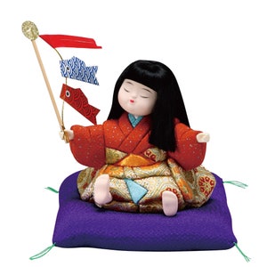 SATSUKI DOJI (Kissen ist nicht enthalten) ”01-569” Kimekomi Bastelpackung - Traditionelle Japanische Puppe