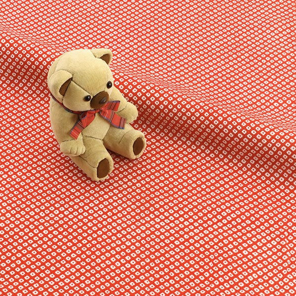 Patterned Chirimen(Crepe) "C3-00010"Japanese traditional woven fabric