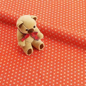 Patterned Chirimen(Crepe) "C3-00190" Japanese traditional woven fabric