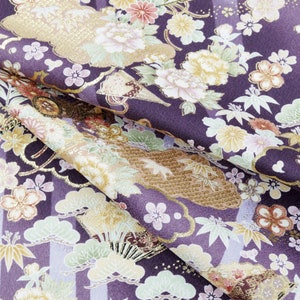 YUZEN- Japanese traditional dyed fabric &quot;Y1-01270&quot;