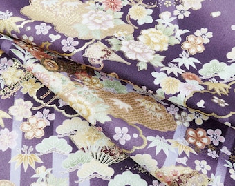 YUZEN- Japanese traditional dyed fabric &quot;Y1-01270&quot;