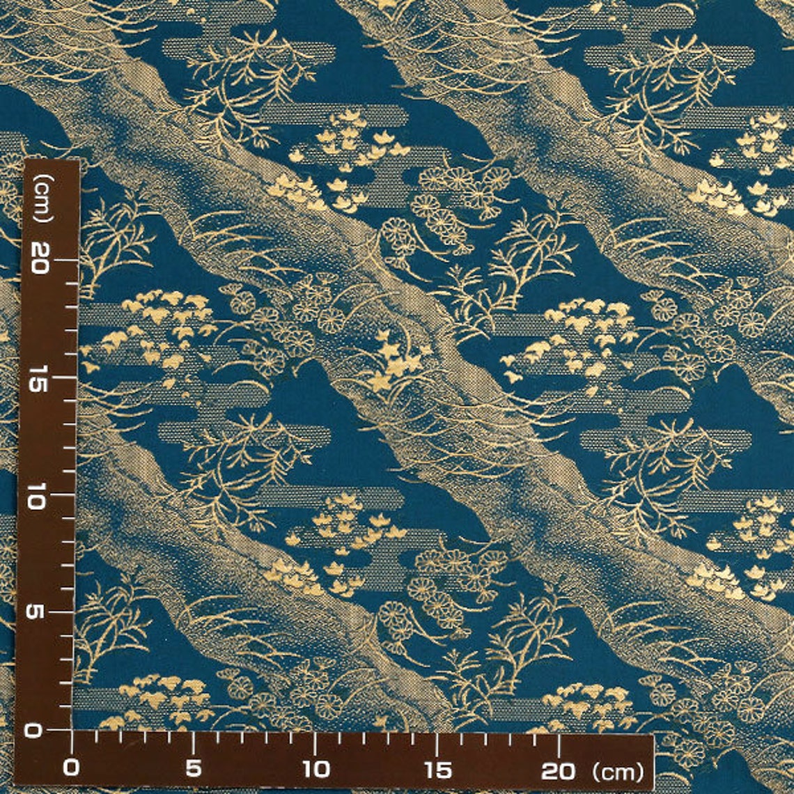 SILK 金らんgold Brocade Japanese Traditional Woven Fabric - Etsy