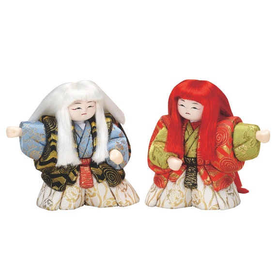 おさな連獅子 「01-877」 木目込み工作キット - 日本の伝統人形 - Etsy