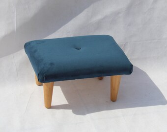 29+ Galleon industries blue velvet foot stool ideas in 2021 