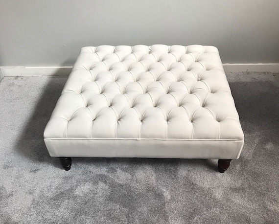 White clearance ottoman footstool