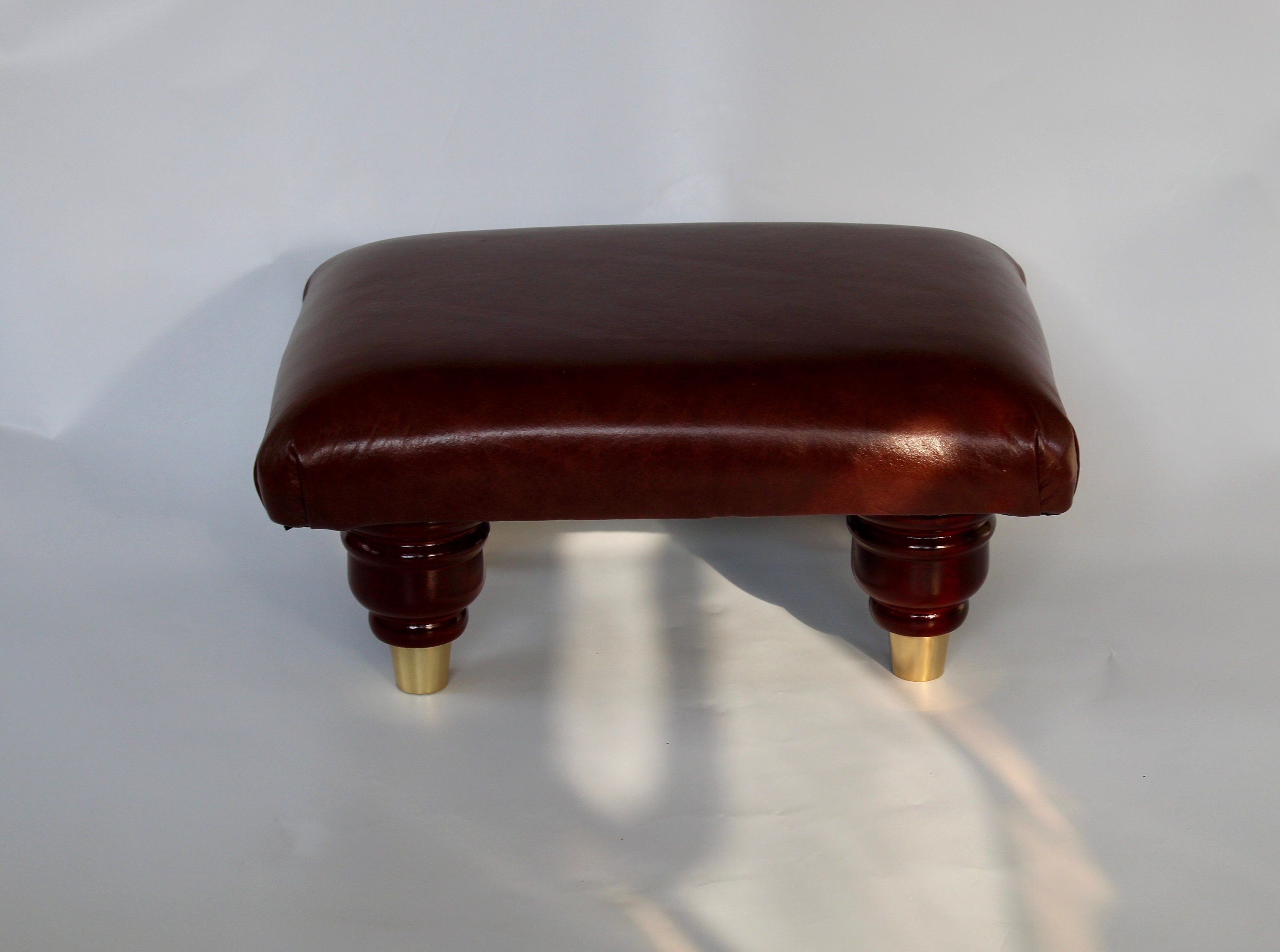 Laura ashley leather footstool deals