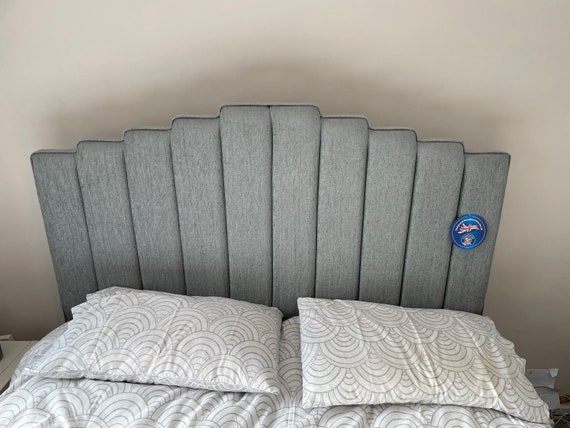 Fluted headboard sale