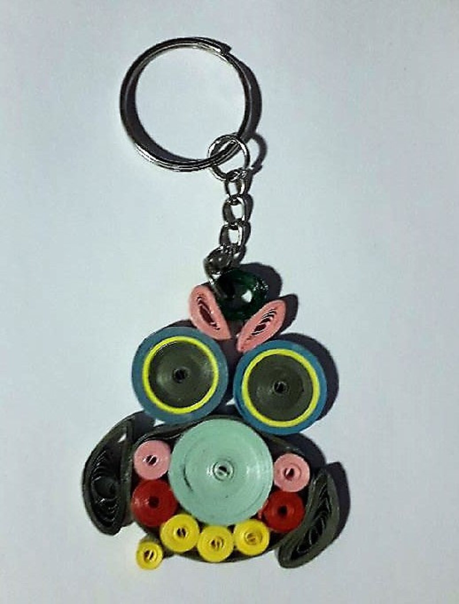 OWL Keyring Made Using Quilling Technique Etsy