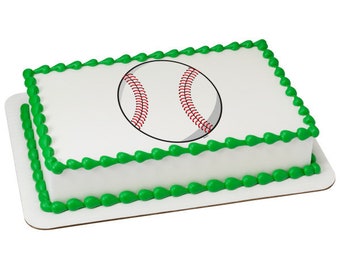 volleyball edible sheet cake