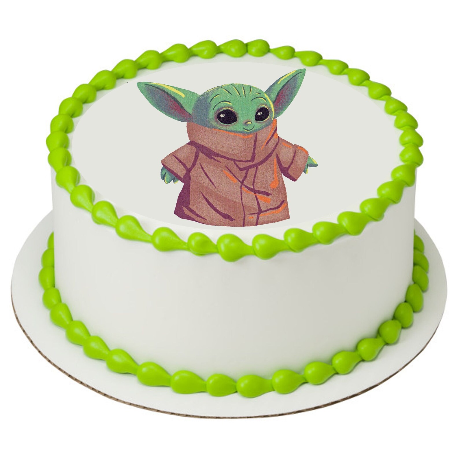 Mandalorian The Child Baby Yoda Edible Dessert Toppers Etsy