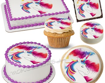 Unicorn Cake Image Etsy