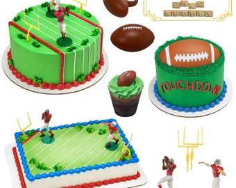 Glaçage Comestible Cake Topper Anniversaire Sport objectif Player environ 20.32 cm Football Personnalisé 8 in 