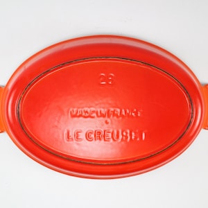 Plat à gratin en fonte émaillée couleur extérieure Rouge diamètre 29 cm