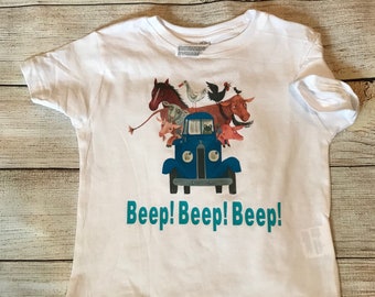 Little Blue Truck Toddler Tshirt - Birthday Shirt - Toddler T-shirt - Boy Mom