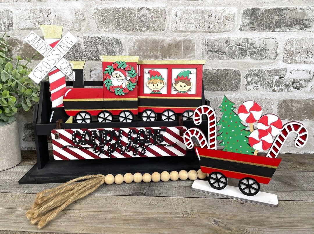 The Candy Cane Express Wagon or Wagon Insert / Raised Shelf Insert