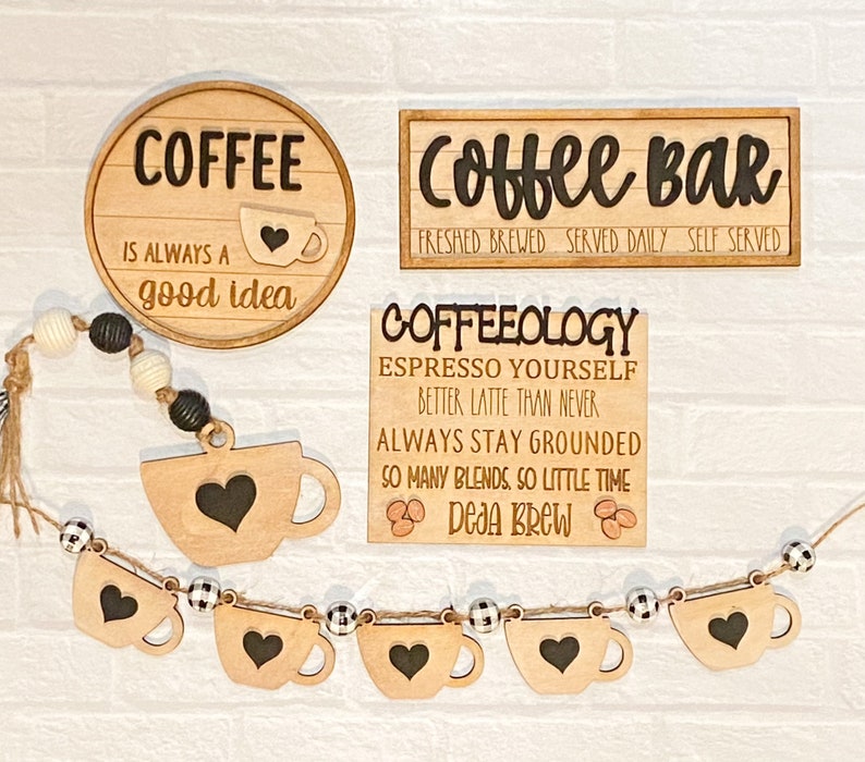 Coffee Tiered Tray Blanks Etsy