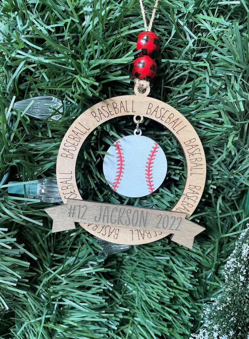 Personalized Sports Ornaments Finished Etsy