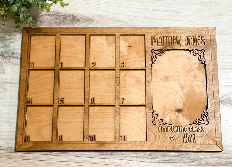 K12 Photo Frame / Kindergarten 12th Grade Picture Frame / Etsy